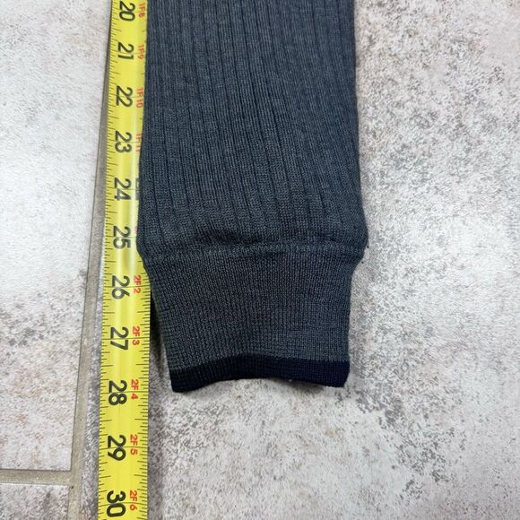 Brooks Brothers Country Club Sweater Mens Medium Grey 1/4 Zip Merino Wool Lined - Picture 7 of 10